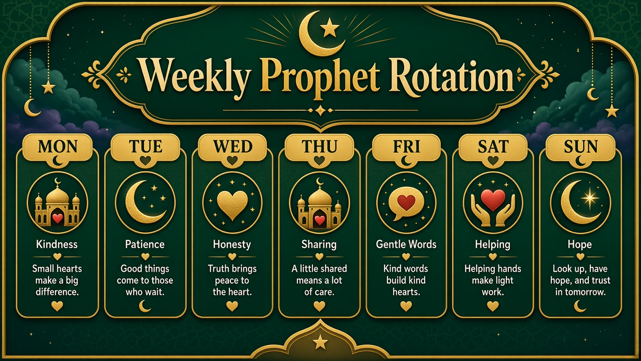 Weekly prophet rotation card