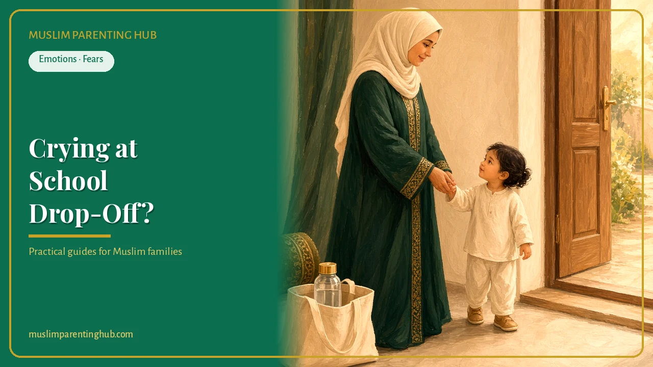 Child Crying at School Drop-Off? Islamic Duas and a Calm Goodbye Routine That Works cover