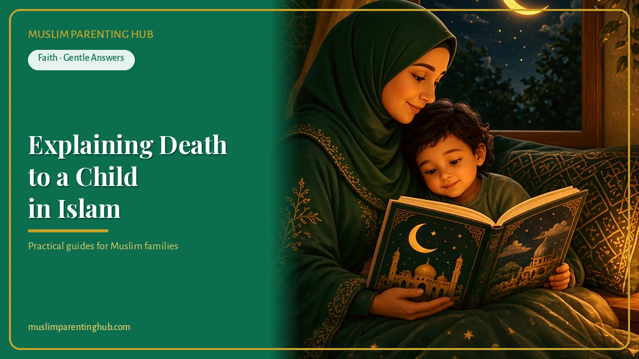 Explaining death to a child in Islam gently — cover