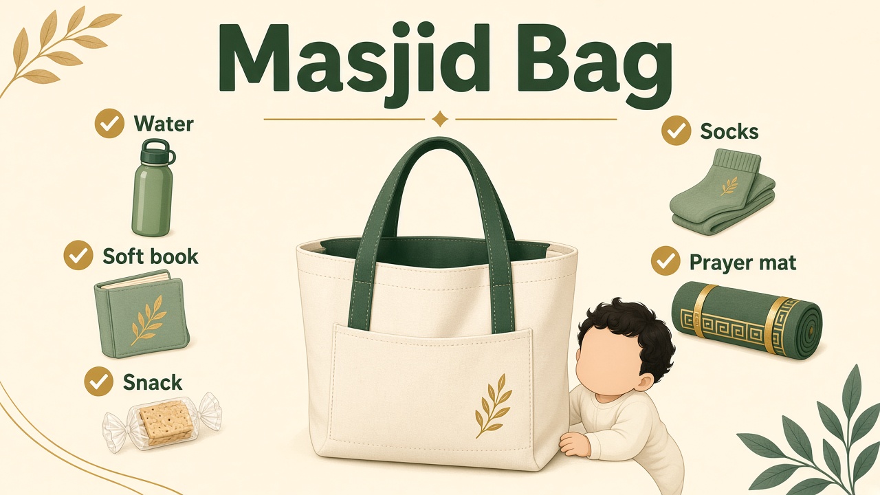 Mosque bag checklist for kids