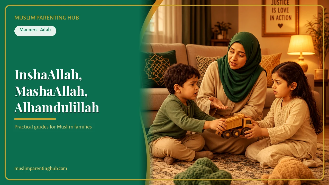 InshaAllah, MashaAllah, Alhamdulillah: Teaching Kids Everyday Islamic Phrases (and When to Say Them) cover