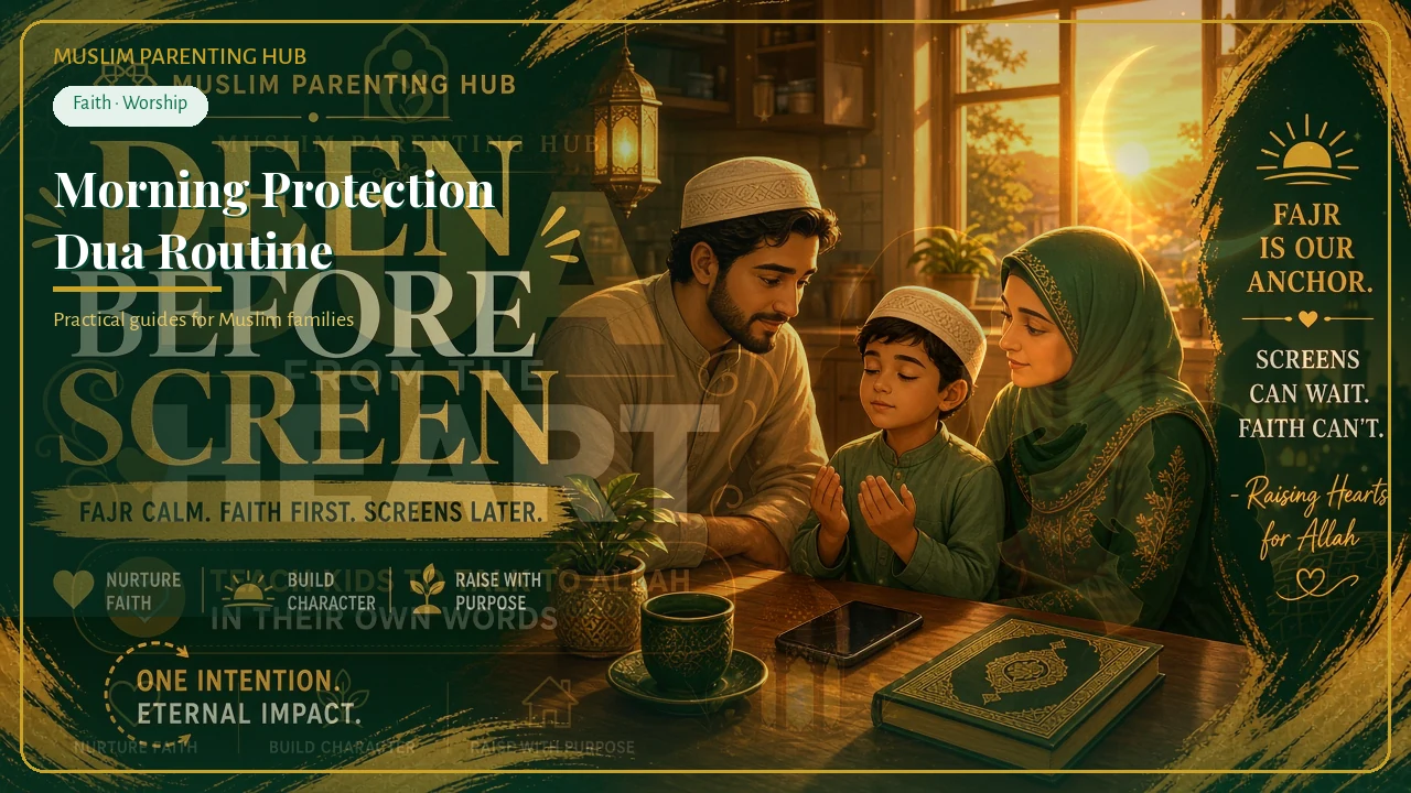 Morning protection dua routine for Muslim kids — MPH cover