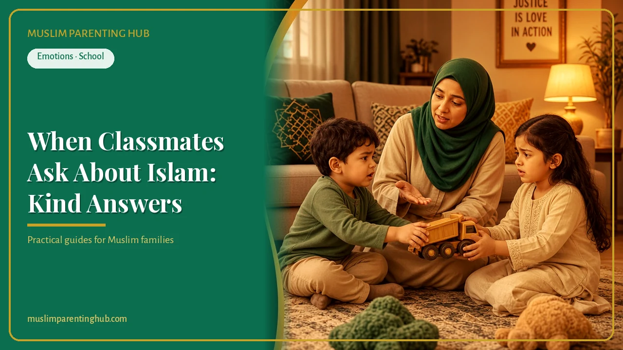Muslim kids answering classmates' questions about Islam kindly — cover
