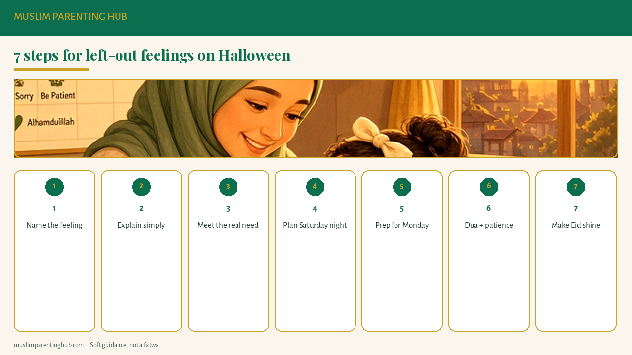 Seven steps to help Muslim kids with left-out feelings on Halloween