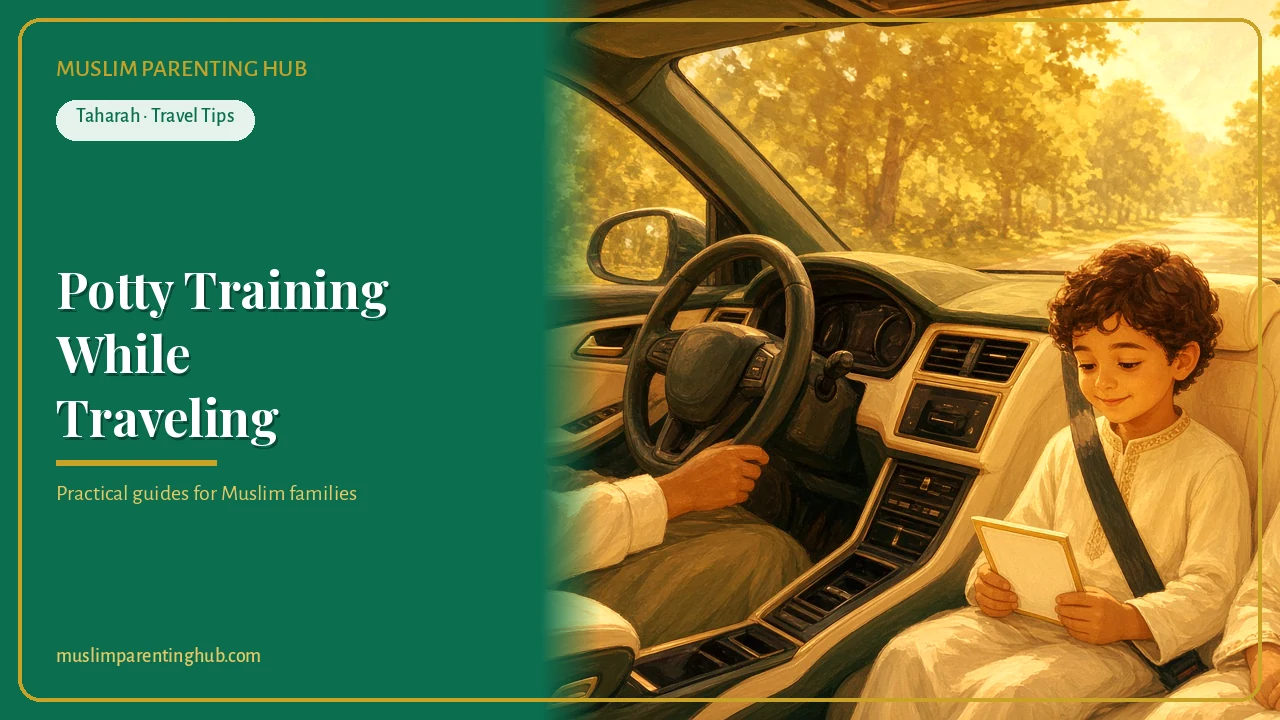 Potty Training While Traveling: A Muslim Family Guide for Road Trips, Flights and Grandma’s House cover