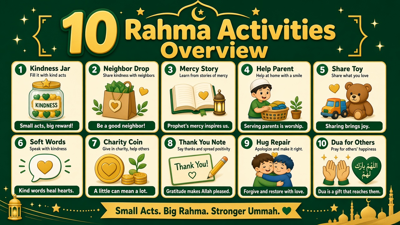 10 rahma activities overview board