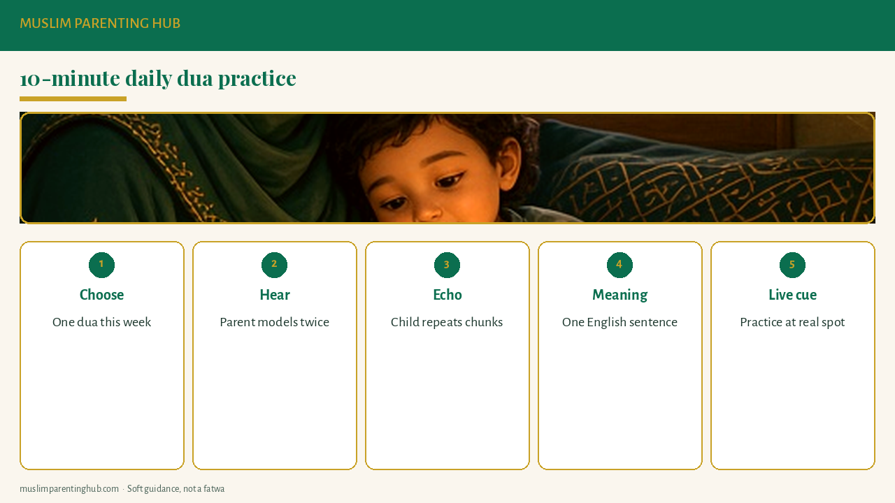 10-minute daily dua practice