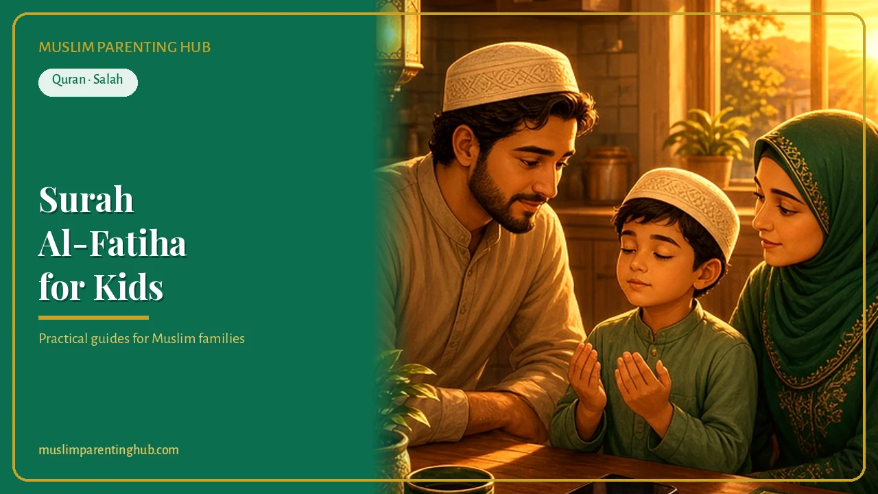 Surah Al-Fatiha for Kids: Meaning, Easy Words and a 14-Day Memorizing Plan cover