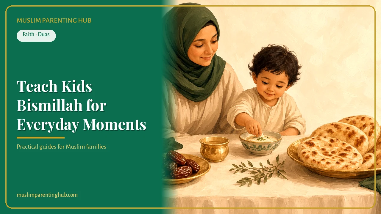Teach kids Bismillah everyday moments — cover