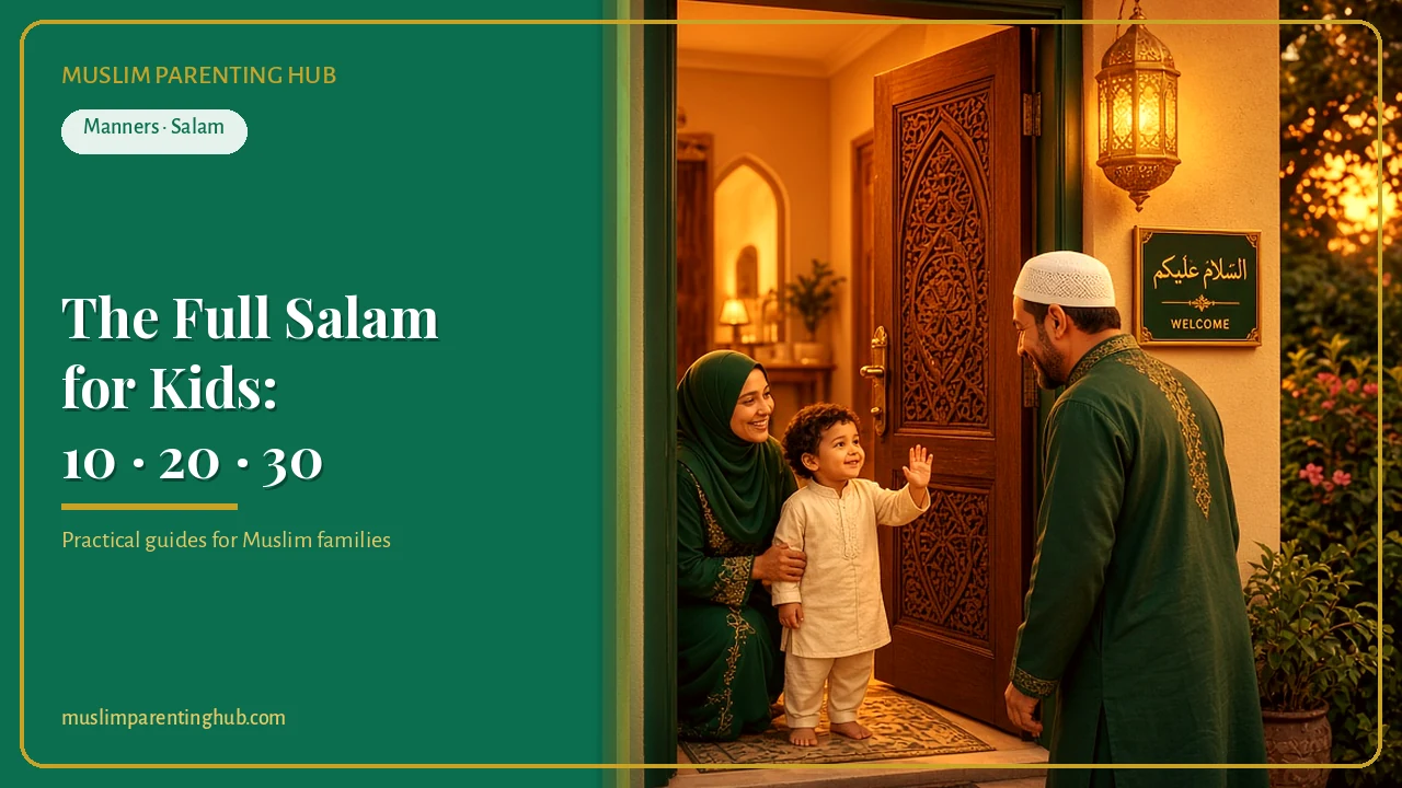 Teach Kids the Full Salam: The Words, the Best Replies and the 10-20-30 Reward cover