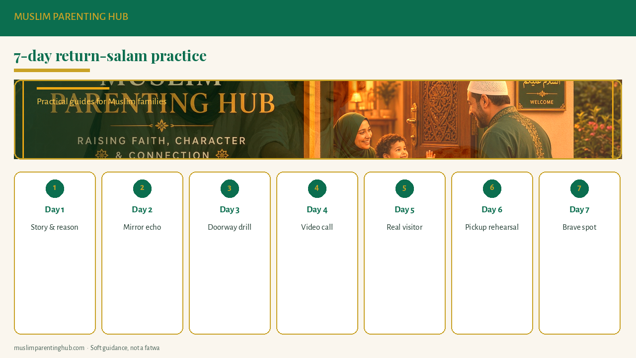 7-day return-salam practice plan