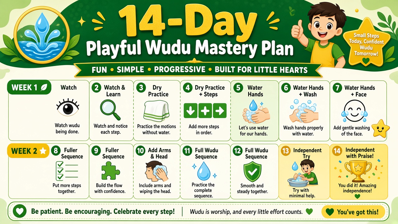 14-day wudu mastery plan