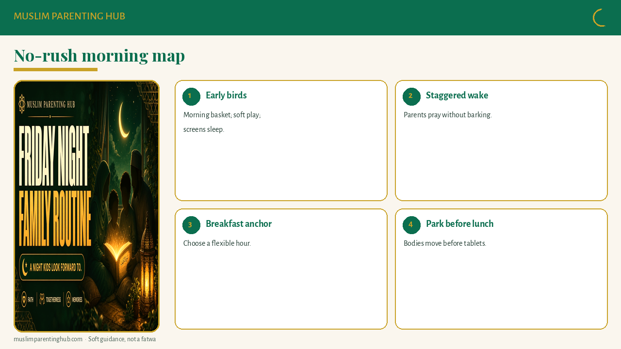 No-rush morning map