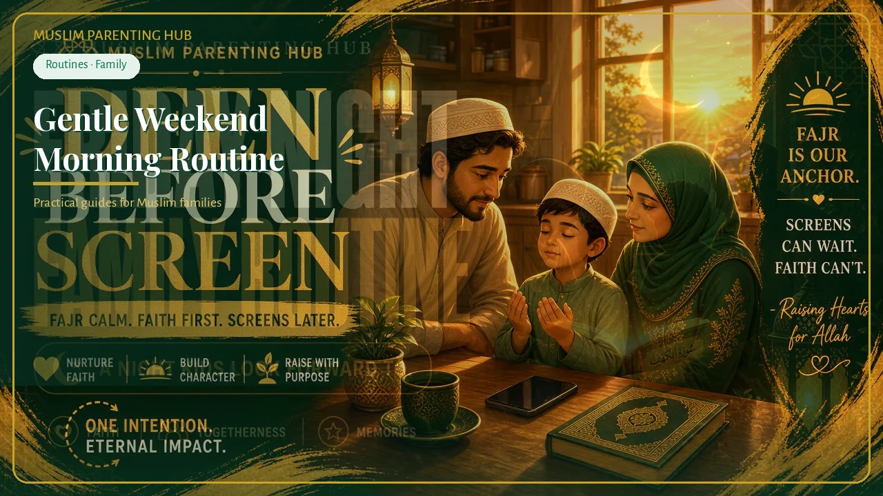 Gentle weekend morning routine Muslim family — MPH cover