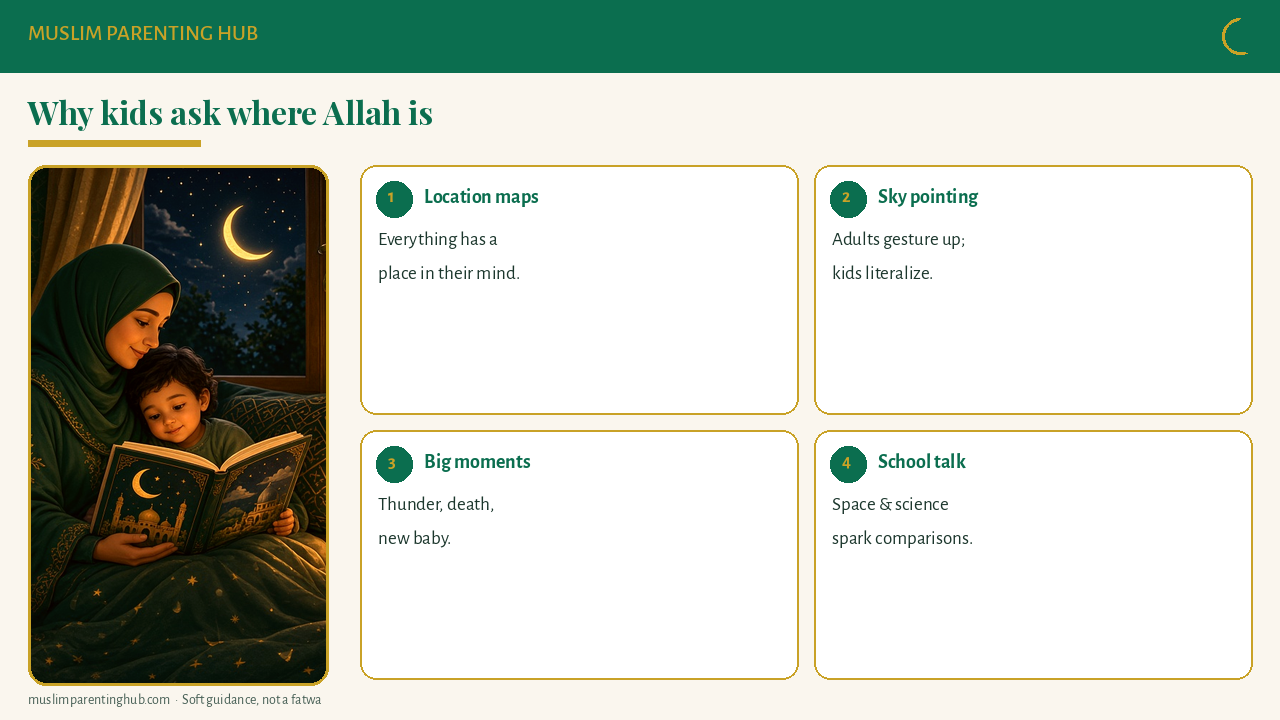 Why kids ask where is Allah